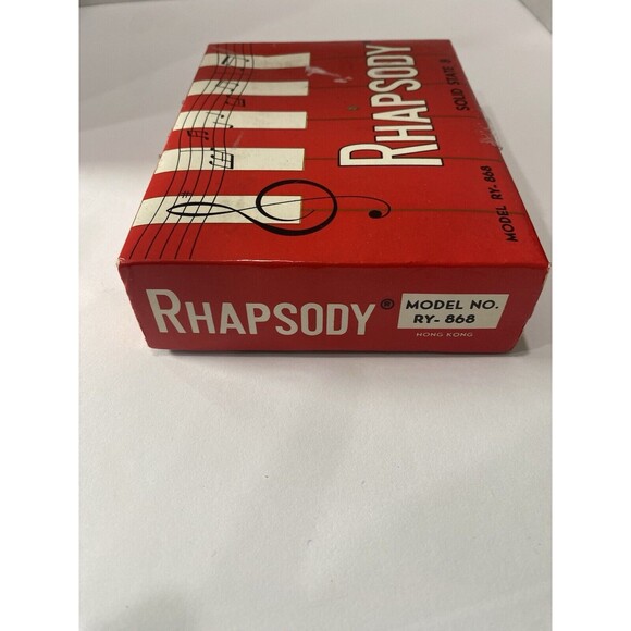 Untested Vintage Rhapsody Solid State 8 AM Pocket Radio Model RY-868 9 Volt - Picture 7 of 11